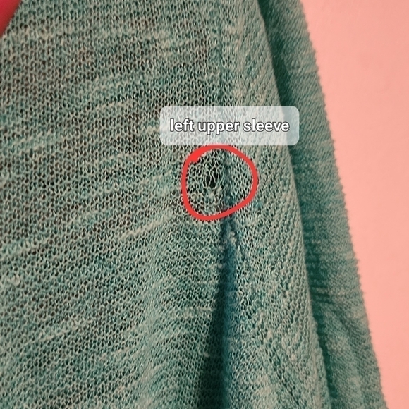 Eileen Fisher Organic Linen Cotton Blend Tunic Sweater Size 2X (FLAWED holes) - Picture 5 of 11